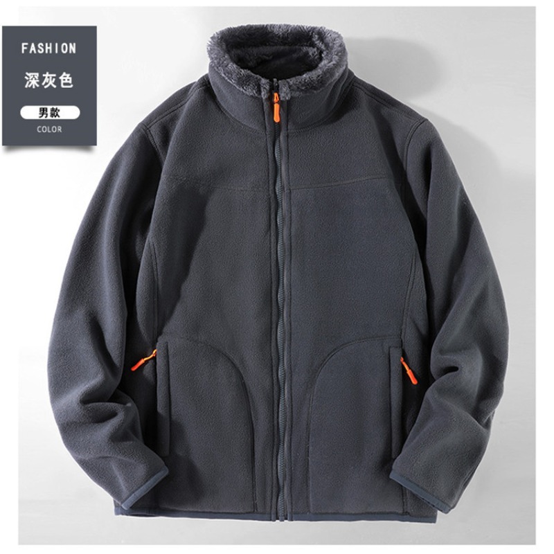 Sherpa Hoodie Fleece - เสื้อแจ็คเก็ตขนแกะเชอร์ปาสำหรับฤดูใบไม้ร่วงและฤดูหนาว เสื้อสเวตเตอร์ลำลองสบายๆ สำหรับผู้ชาย