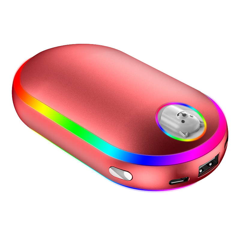 Hand Warmer Electric - 10000MAh USB ชาร์จไฟฟ้ามืออุ่นฤดูหนาวความร้อนสองด้าน Mini Long-Life Pocket