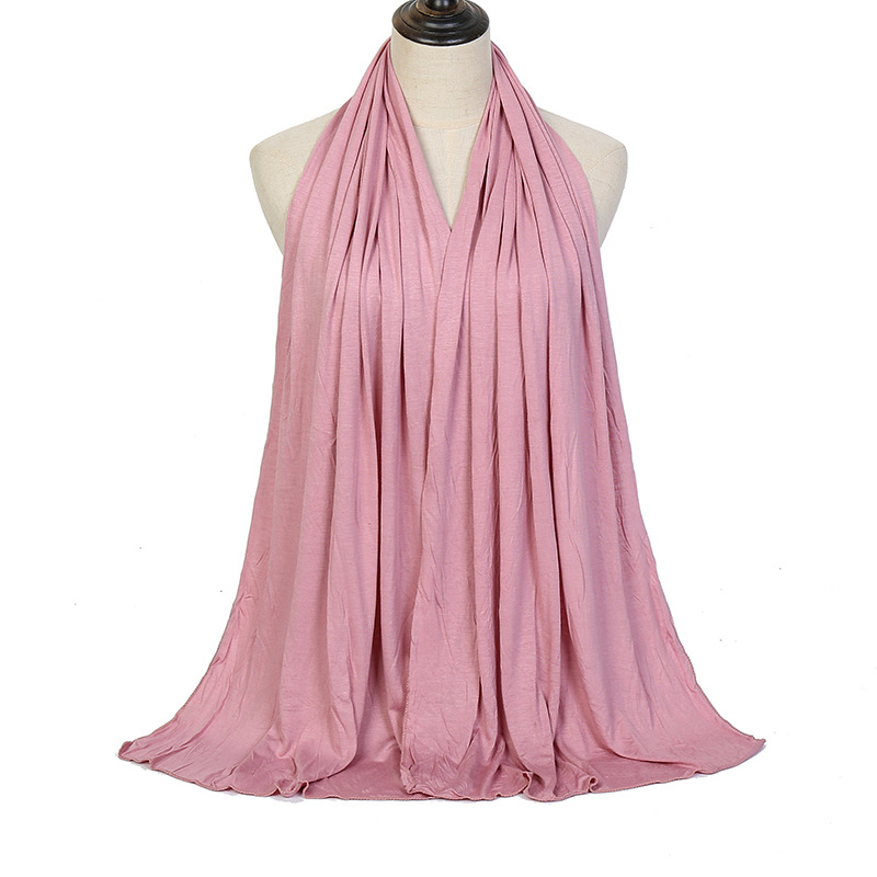 30 สีธรรมดา Modal JERSEY Hijab - Shawl Wrap Winter บทวิจารณ์และราคา