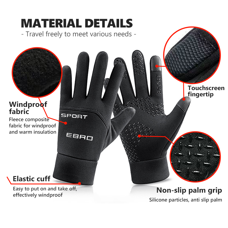 กันน้ำฤดูหนาวถุงมืออุ่นถุงมือห - Touch Screen Gloves บทวิจารณ์และราคา