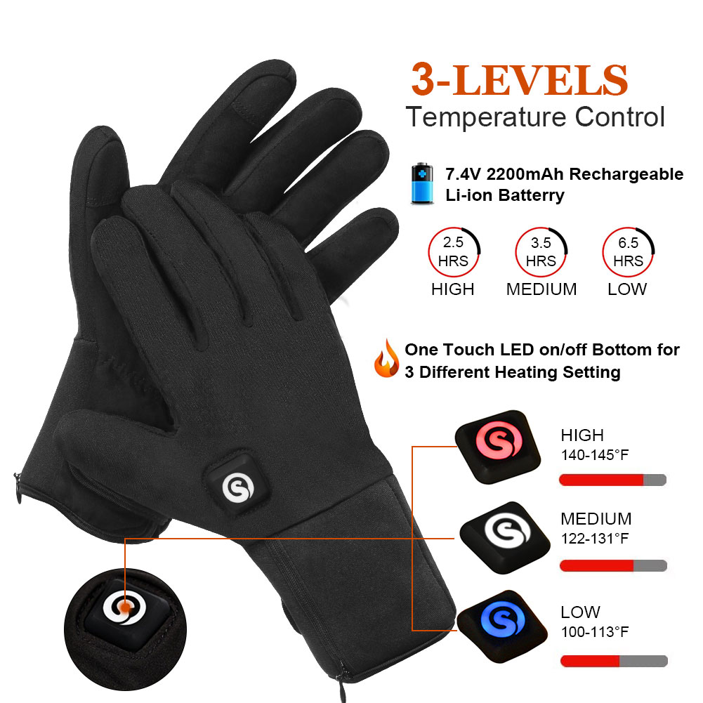 ถุงมือทำความร้อนไฟฟ้าฤดูหนาวพร - Touch Screen Gloves บทวิจารณ์และราคา