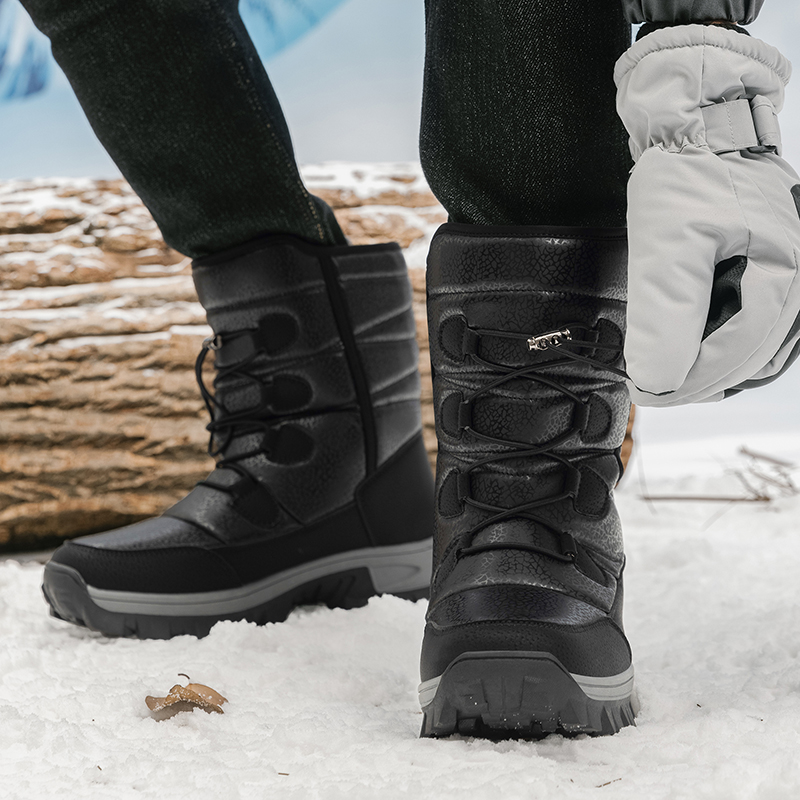รองเท้าบูทหิมะบุขนสำหรับผู้ชาย - Waterproof Winter Boot บทวิจารณ์และราคา