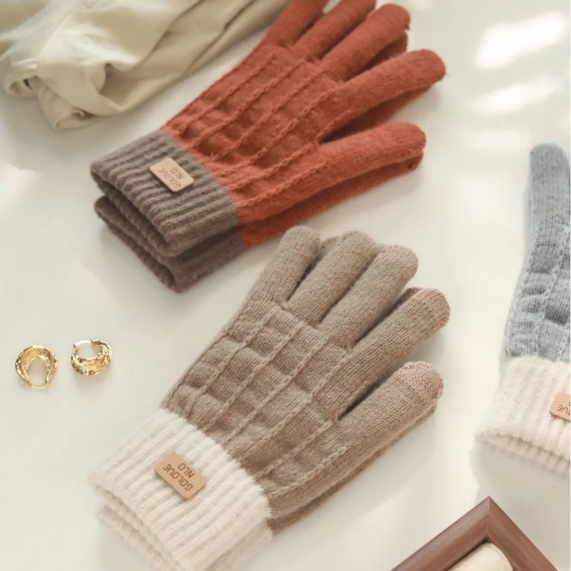 ถุงมือกันหนาวฤดูใบไม้ร่วงและฤด - Touch Screen Gloves บทวิจารณ์และราคา