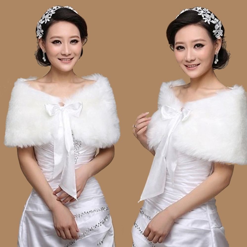 ฤดูหนาว Cape สีขาวผ้าคลุมไหล่อ - Shawl Wrap Winter บทวิจารณ์และราคา