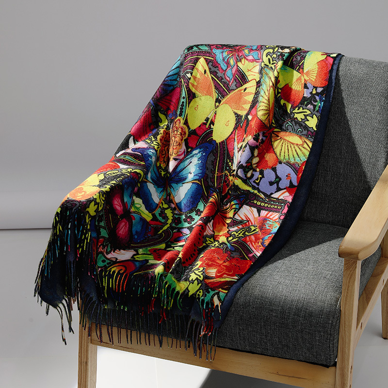แบรนด์หรูภาพวาดสีน้ํามันผ้าพัน - Wool Scarf Men บทวิจารณ์และราคา